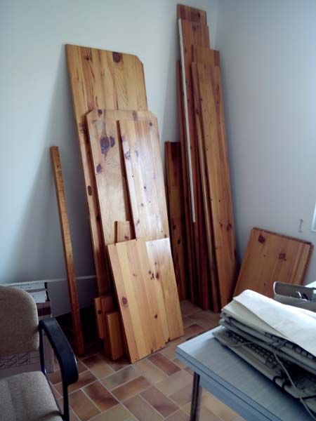 les planches à l'arrivée